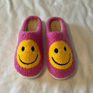 Smiley face slippers